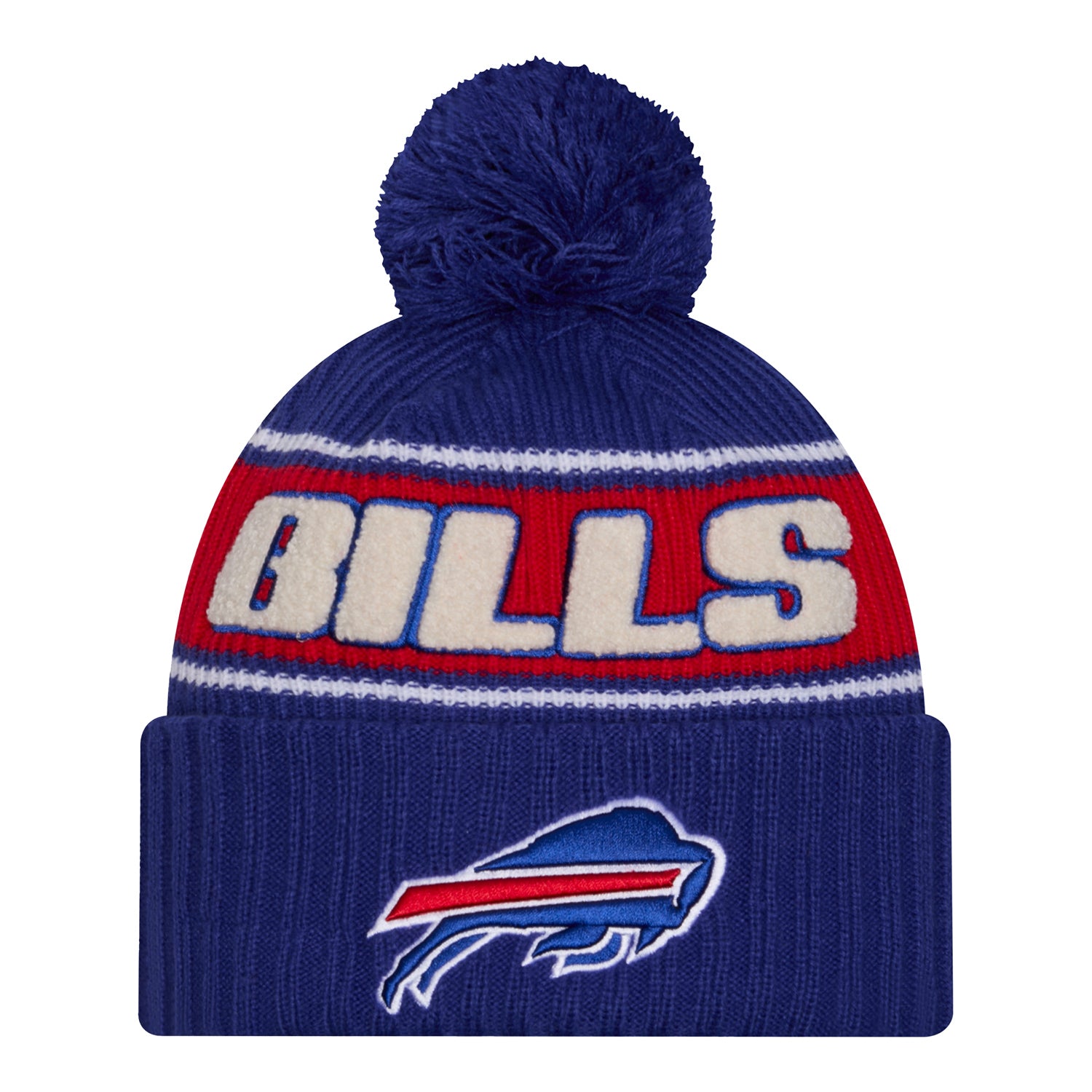 Buffalo Bills New Era Men's 2024 Sideline Sport Knit In Blue - Front View