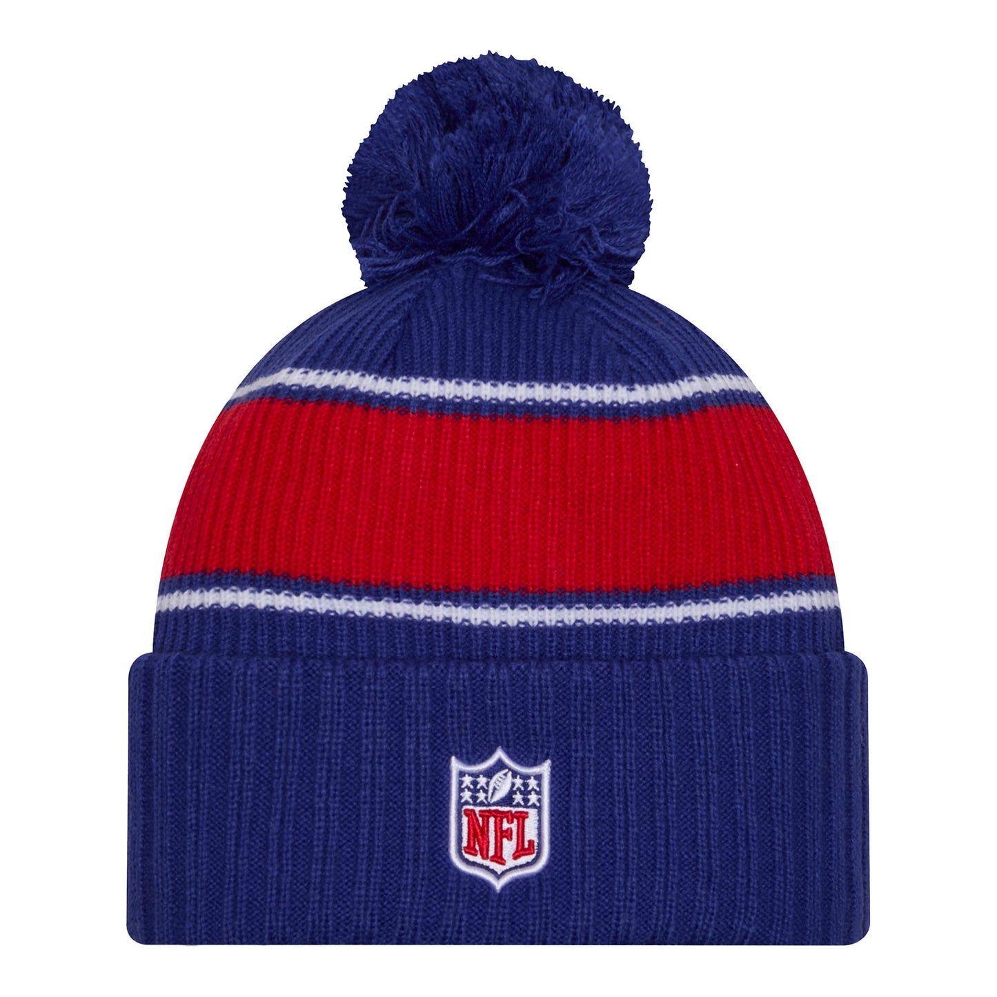 Buffalo Bills New Era Men's 2024 Sideline Sport Knit In Blue - Back View