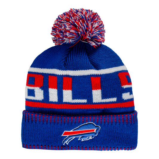 Buffalo Bills Starter Camo Cuff Knit Hat In Blue - Front View