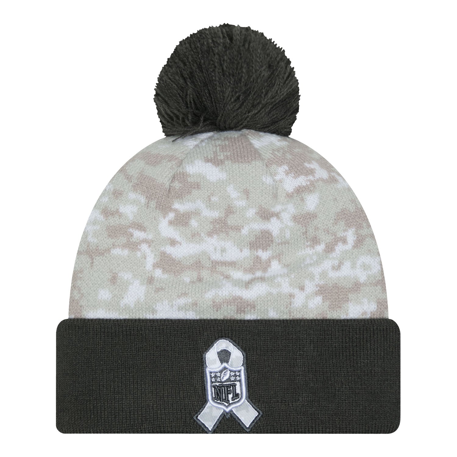 Bills New Era 2024 Salute to Service Knit Hat In Camouflage - Back View