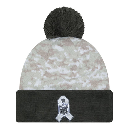 Bills New Era 2024 Salute to Service Knit Hat In Camouflage - Back View