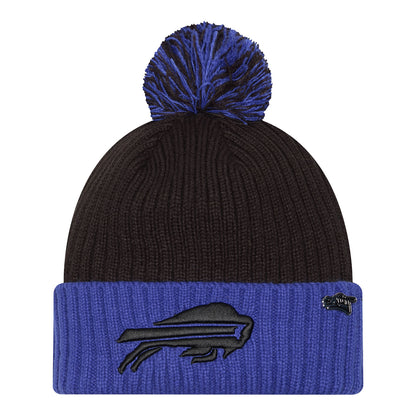 New Era 2024 Inspire Change Knit Hat In Blue & Black - Front View