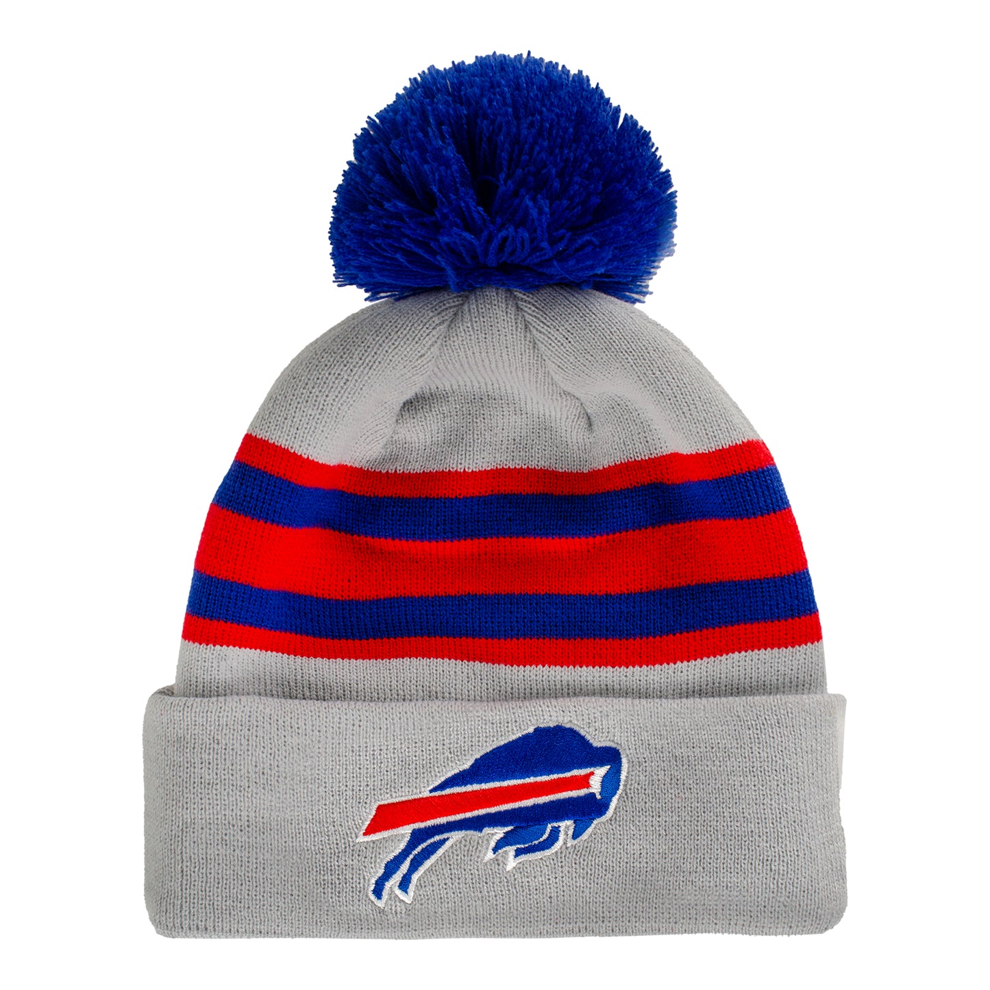 Bills New Era Santa Bills Knit Hat In Grey - Back View