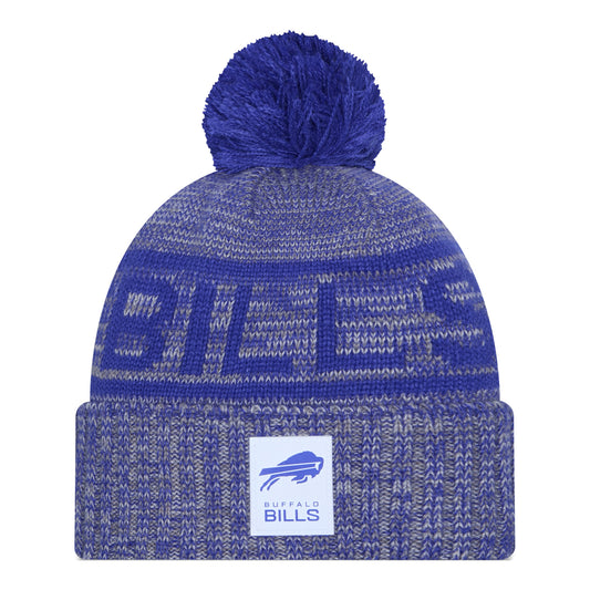 Buffalo Bills New Era Sideline Cold Weather Sport Knit - Blue - Front View