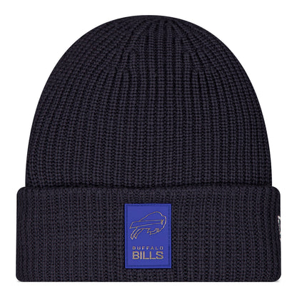 Buffalo Bills New Era Sideline Cold Weather Sport Knit - Charcoal - Front View