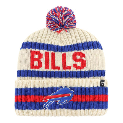 47 Brand Buffalo Bills Bering Cuff Cream Knit - Front View