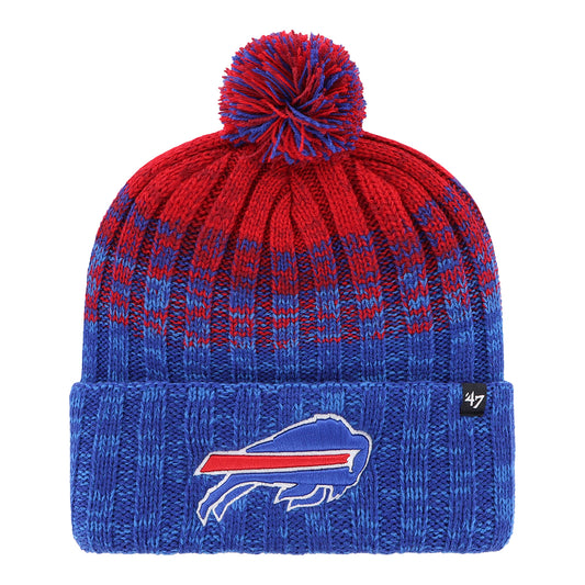 Buffalo Bills Cascade Cuff Knit In Blue - Front View
