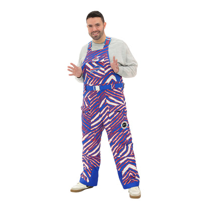 Buffalo Bills Zubaz Print Snow Bib In Multi-Color - Male Model Front View