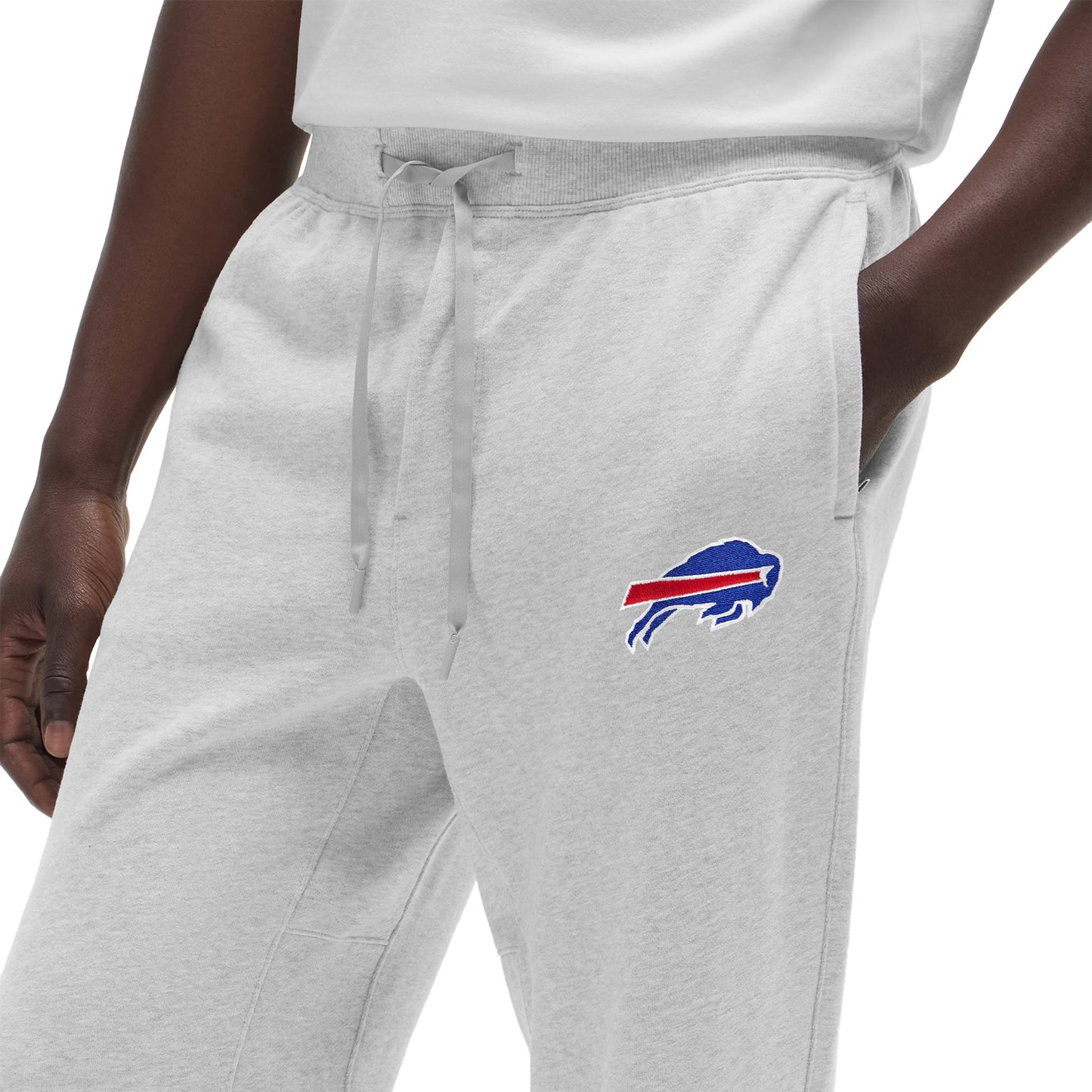 Buffalo Bills Lululemon Steady State Jogger In Grey - Logo View