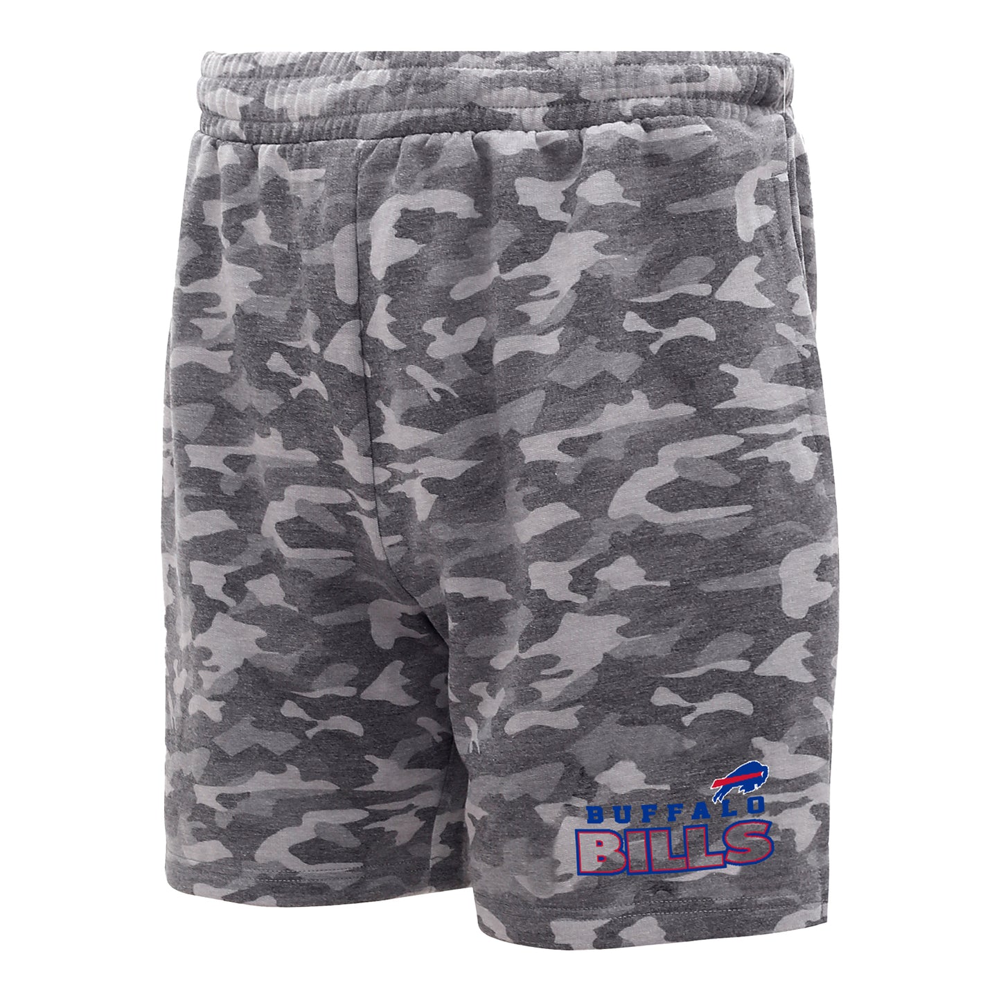 Concepts Sport Buffalo Bills Camo Shorts In Grey - Front View