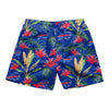 FOCO Buffalo Bills Floral Swim Trunks In Blue, Red & Green - Front View
