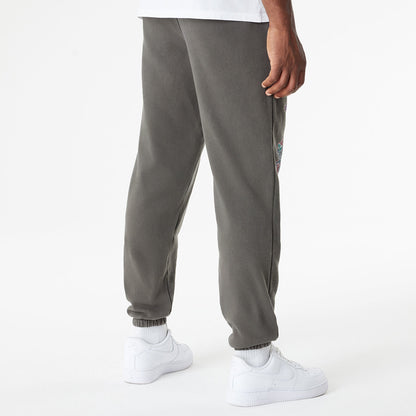 New Era Bills Crest Oversized Sweatpants In Grey - Back View