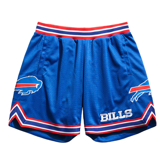 Buffalo Bills Men's Court Shorts In Blue - Front View