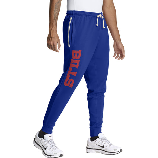 Buffalo Bills Sideline Nike Dri-Fit Taper Pant In Blue - Front Right View