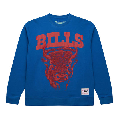 Buffalo Bills Mitchell & Ness Mascot Crew In Blue - Front View