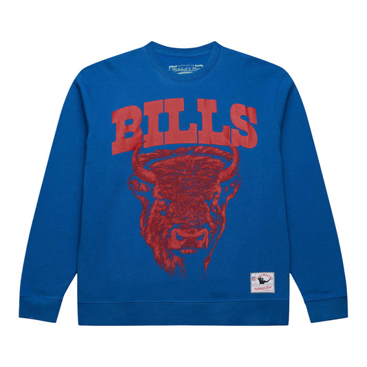 Buffalo Bills Mitchell & Ness Mascot Crew In Blue - Front View