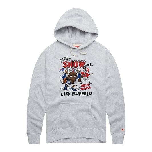 Buffalo Bills "Snow Place Like Buffalo" Hoodie - Front View