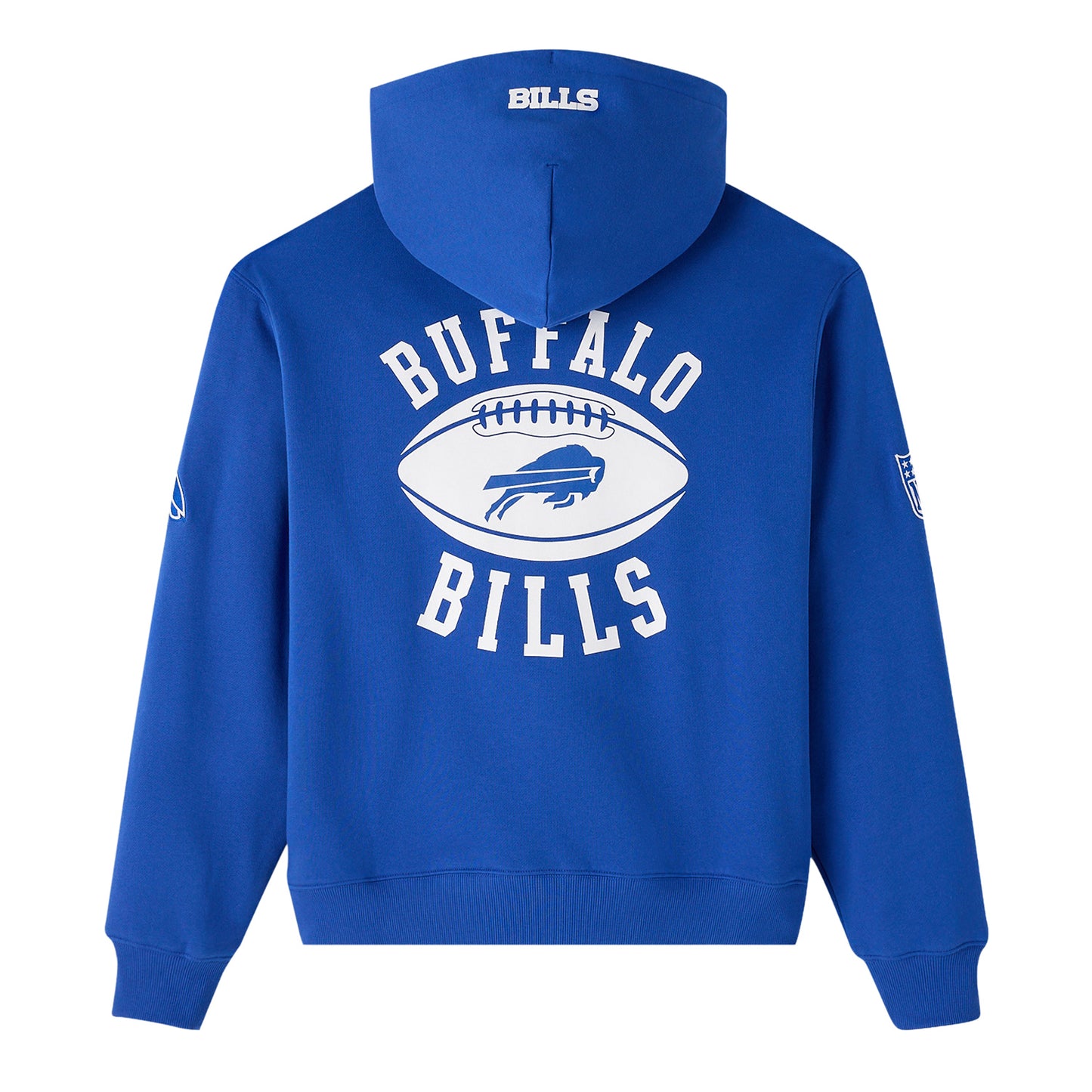 Buffalo Bills OVO Full Zip Hoodie In Blue - Back View