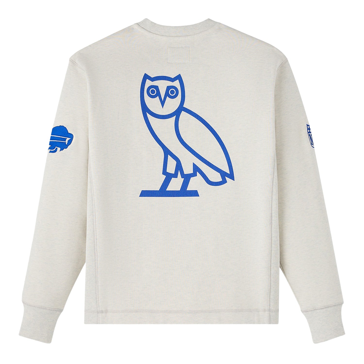 Buffalo Bills OVO Property Of Crewneck In White - Back View