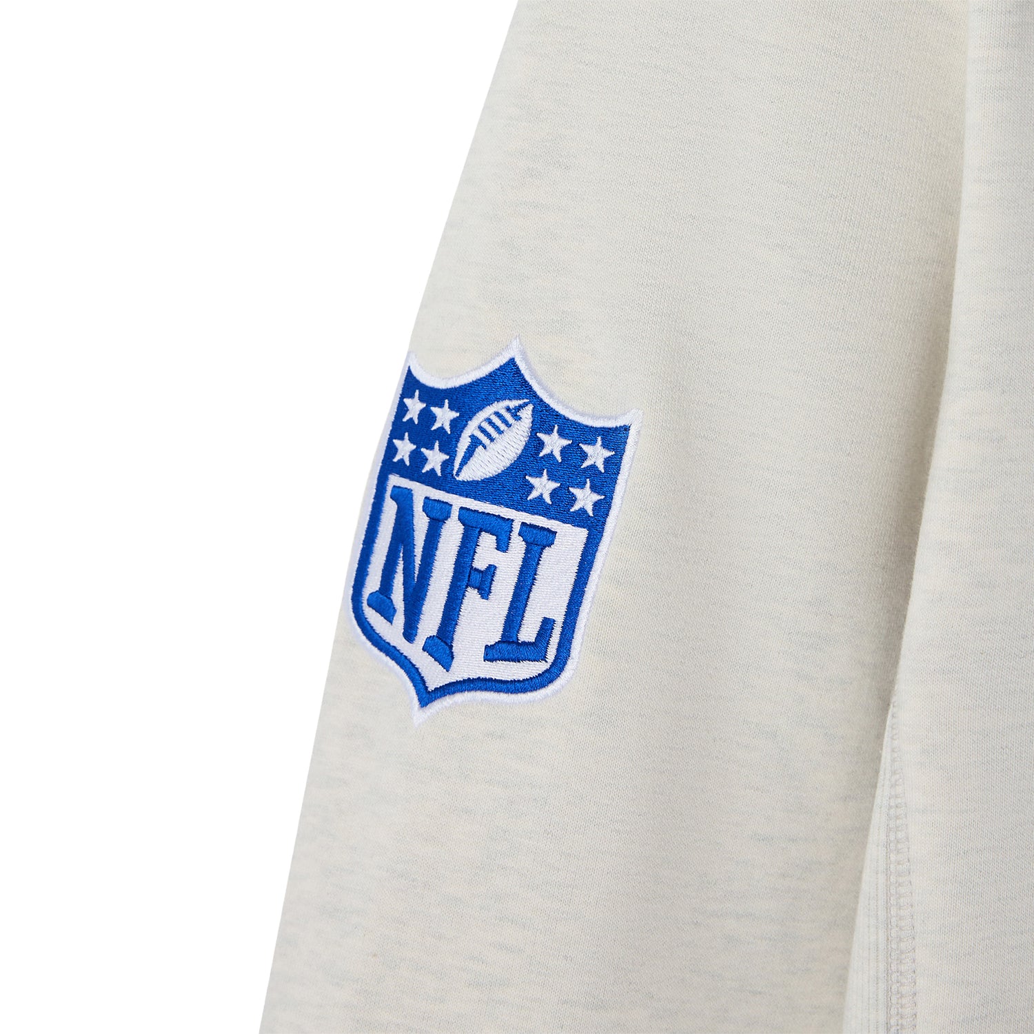 Buffalo Bills OVO Property Of Crewneck In White - Arm Patch View