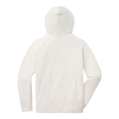 Buffalo Bills UNRL Crossover Hoodie In Cream - Back View