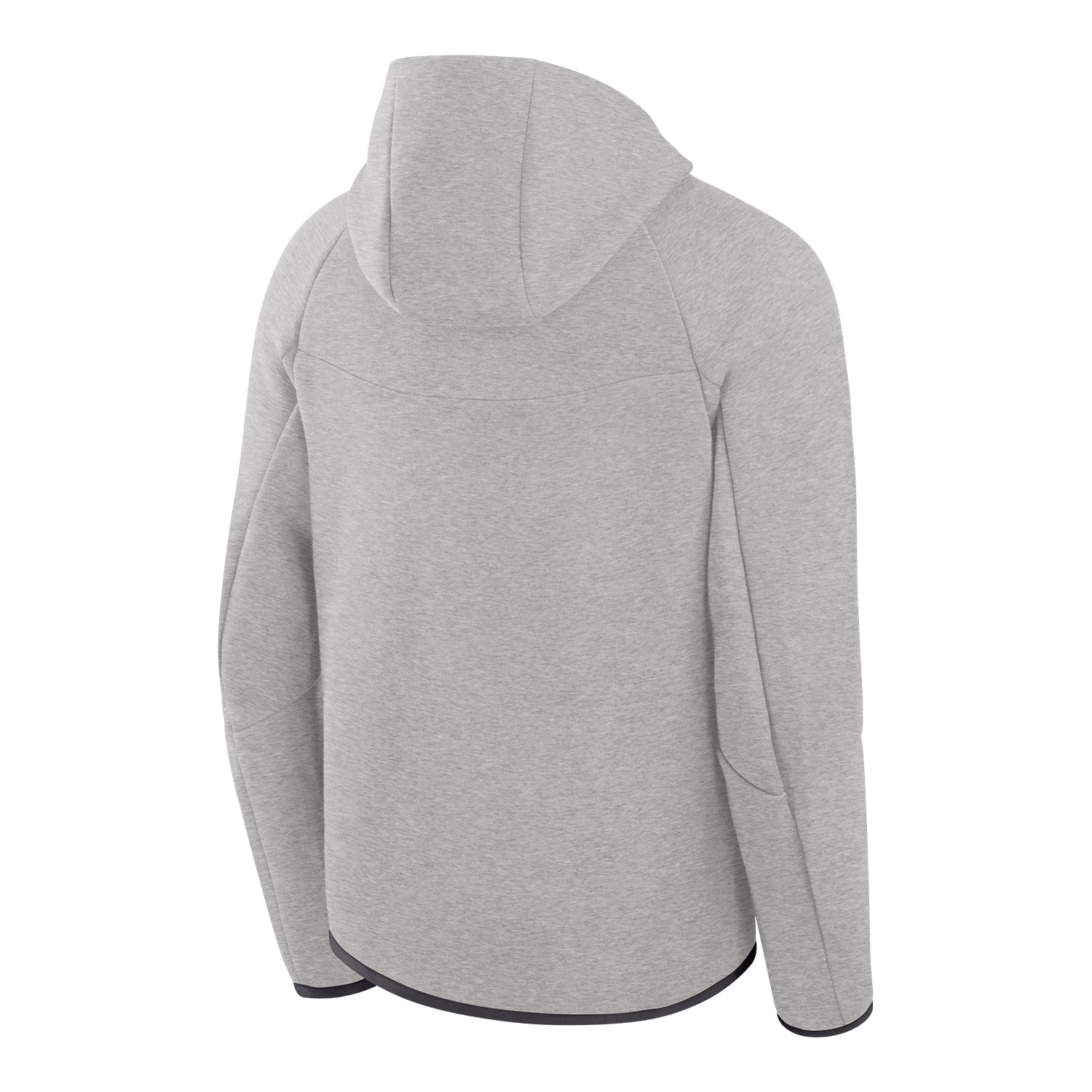 Buffalo Bills Nike Full-Zip Quick Whistle Tech Hooded Sweatshirt In Grey - Back View