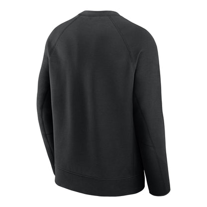 Buffalo Bills Nike Fast Paced Tech Crewneck Sweatshirt In Black - Back View