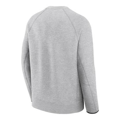 Buffalo Bills Nike Quick Whistle Tech Crewneck Sweatshirt In Grey - Back View