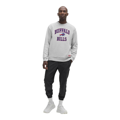 Buffalo Bills Lululemon Steady State Crewneck In Grey - Front View
