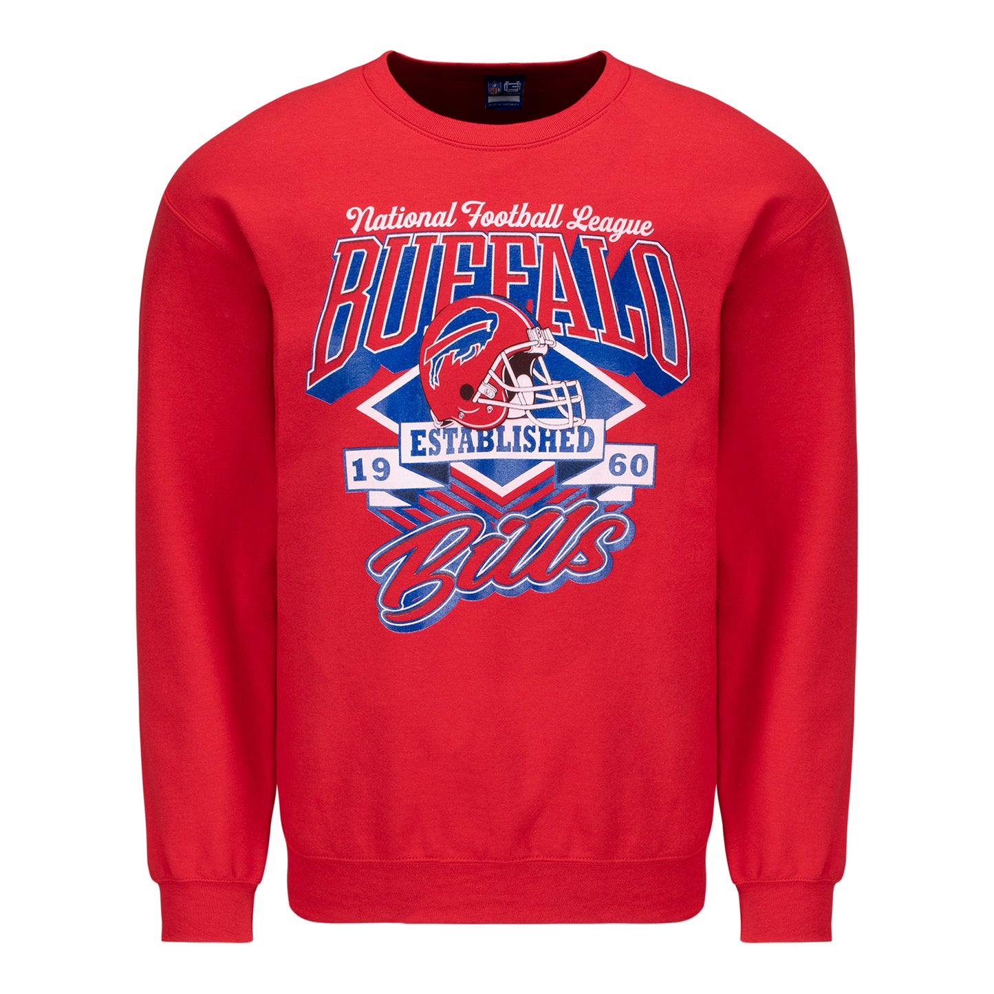 Buffalo Bills Red Helmet Press Day Crew In Red - Front View