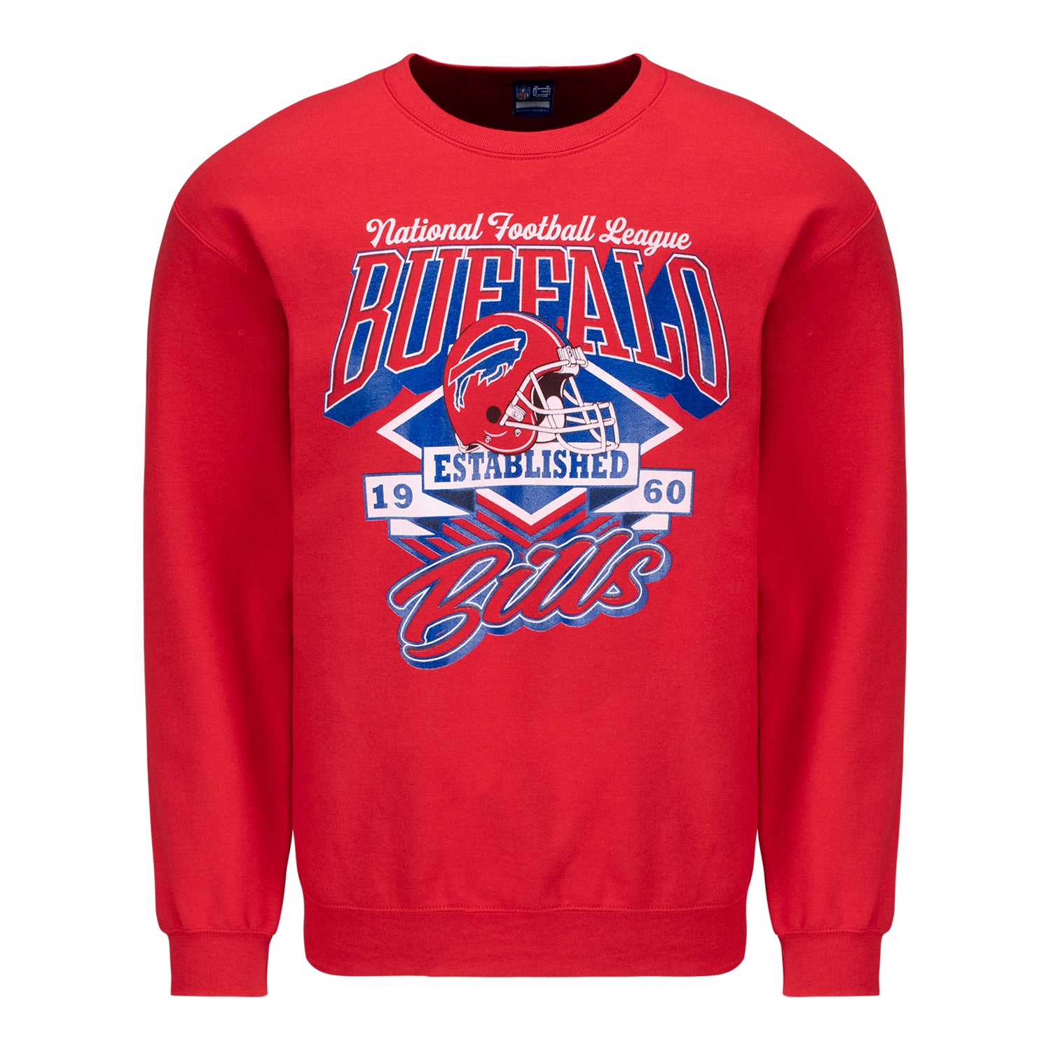 Buffalo Bills Red Helmet Press Day Crew In Red - Front View