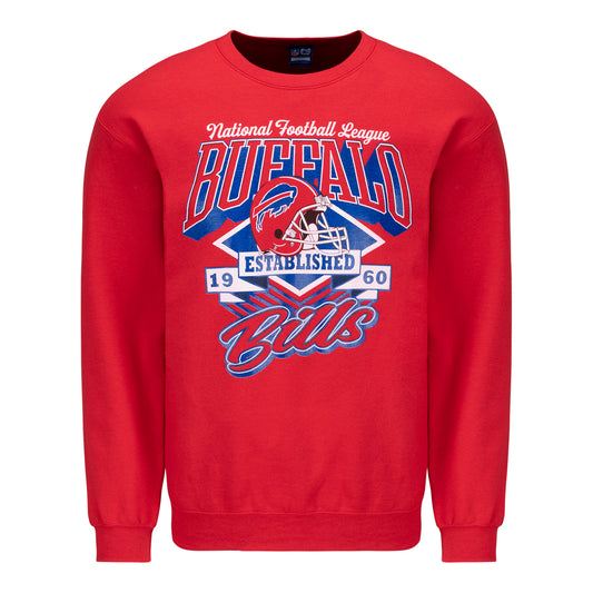 Buffalo Bills Red Helmet Press Day Crew In Red - Front View