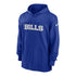 Nike Buffalo Bills Sideline Jersey Top Sweatshirt In Blue - Front View