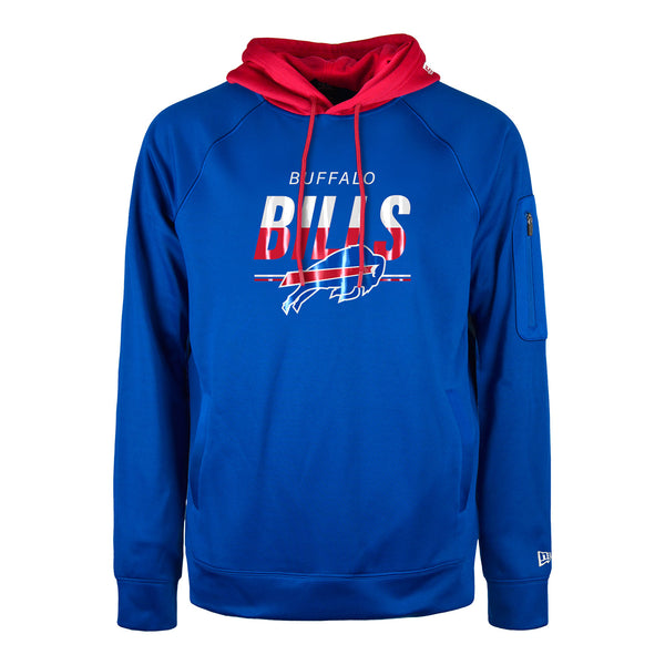 New Era Buffalo Bills 2023 Training Camp Pullover Sweatshirt In Blue & Red - Front View