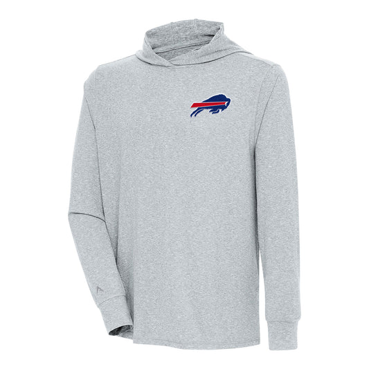 Antigua Bills Saga Pullover Sweatshirt In Grey - Front View