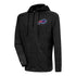 Antigua Bills Spike 1/4 Zip Pullover Sweatshirt In Black - Front View