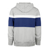 '47 Brand Bills Warren Pullover Sweatshirt In Grey, Blue & White - Back View
