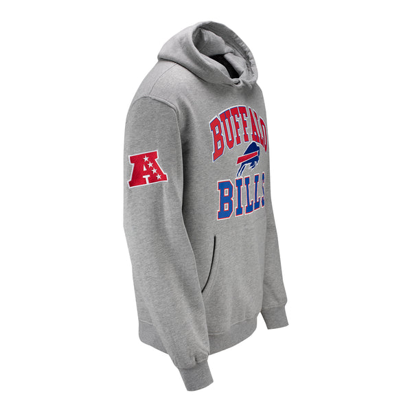 Starter Buffalo Bills Assist Pullover Sweatshirt In Grey - Front Right View