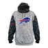 Big & Tall Bills Camo Team Logo Pullover Sweatshirt In Grey - Front View