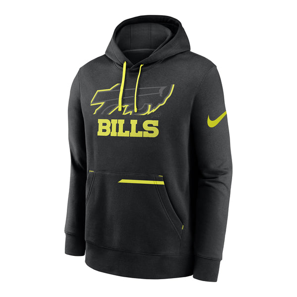 Nike Buffalo Bills Volt Pullover Sweatshirt In Black - Front View