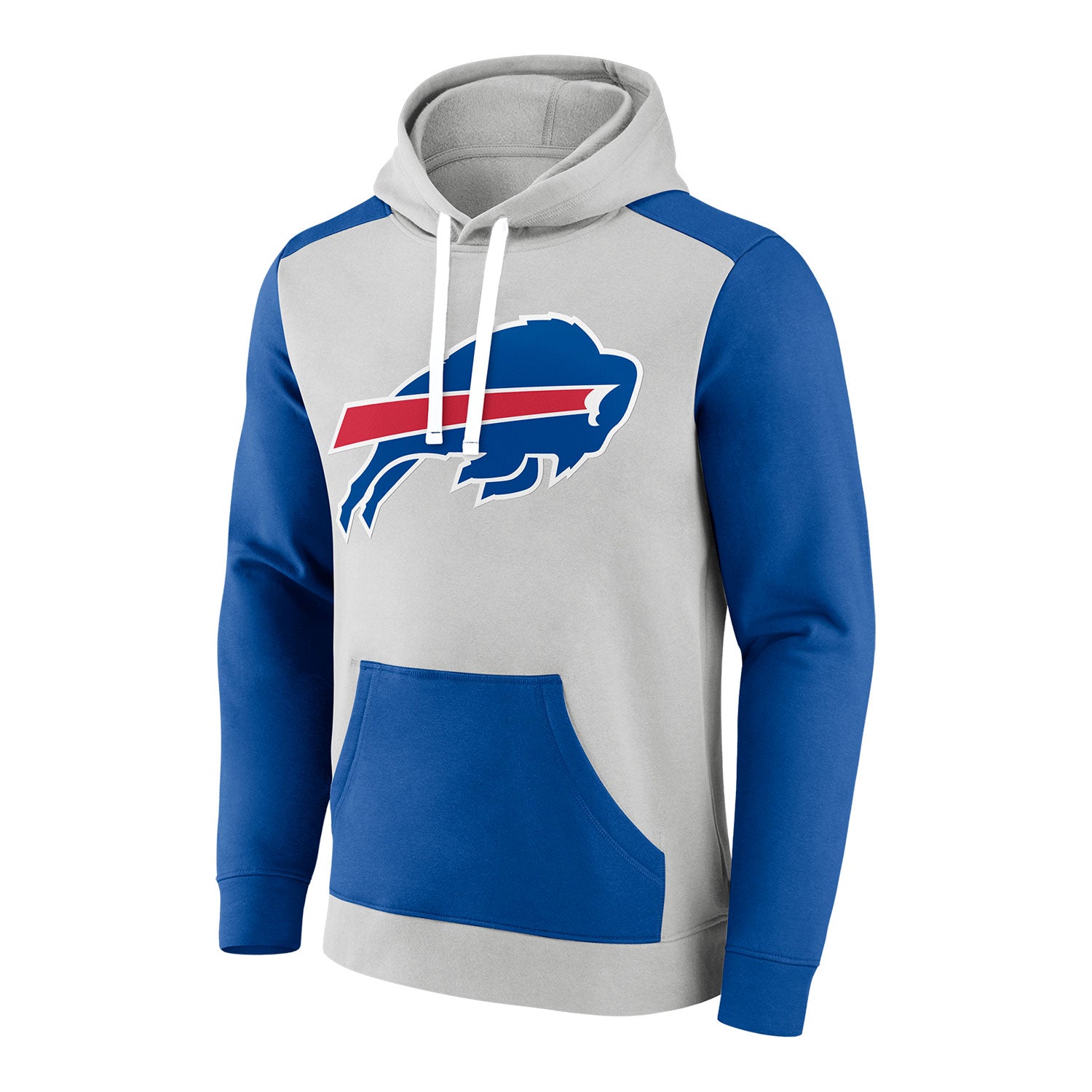 Buffalo Bills Contrast Sweatshirt In Grey & Blue - Front View