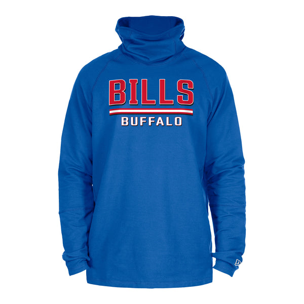 New Era Buffalo Bills Stretch Wordmark Pullover Sweatshirt In Blue - Front View
