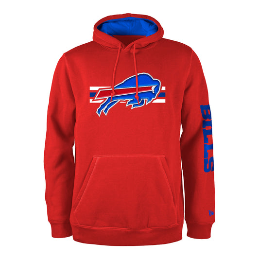 New Era Buffalo Bills Pullover Sweatshirt In Red - Front View