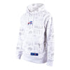 Icer Brands Buffalo Bills All Over Print Sweatshirt In White - Front View