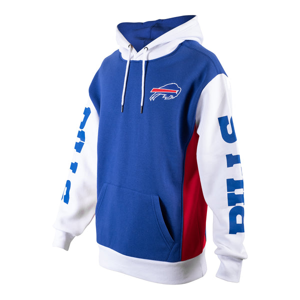 Icer Brands Buffalo Bills Wordmark Sweatshirt In Blue & White - Front View