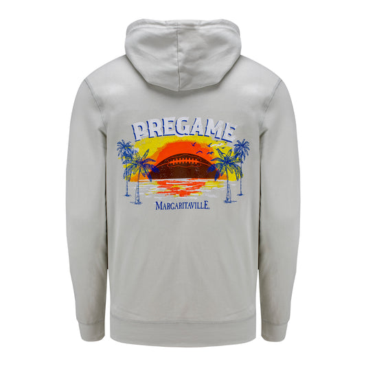 Buffalo Bills Margaritaville Men's Sweatshirt In Grey - Back View 