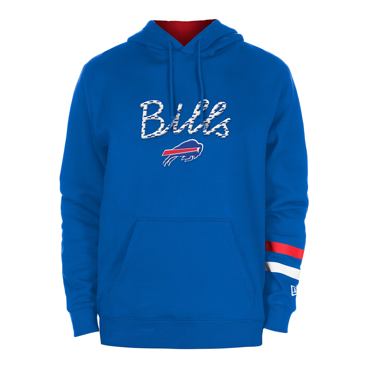 Buffalo Bills New Era Court Sport Embroidered Sweatshirt In Blue - Front View