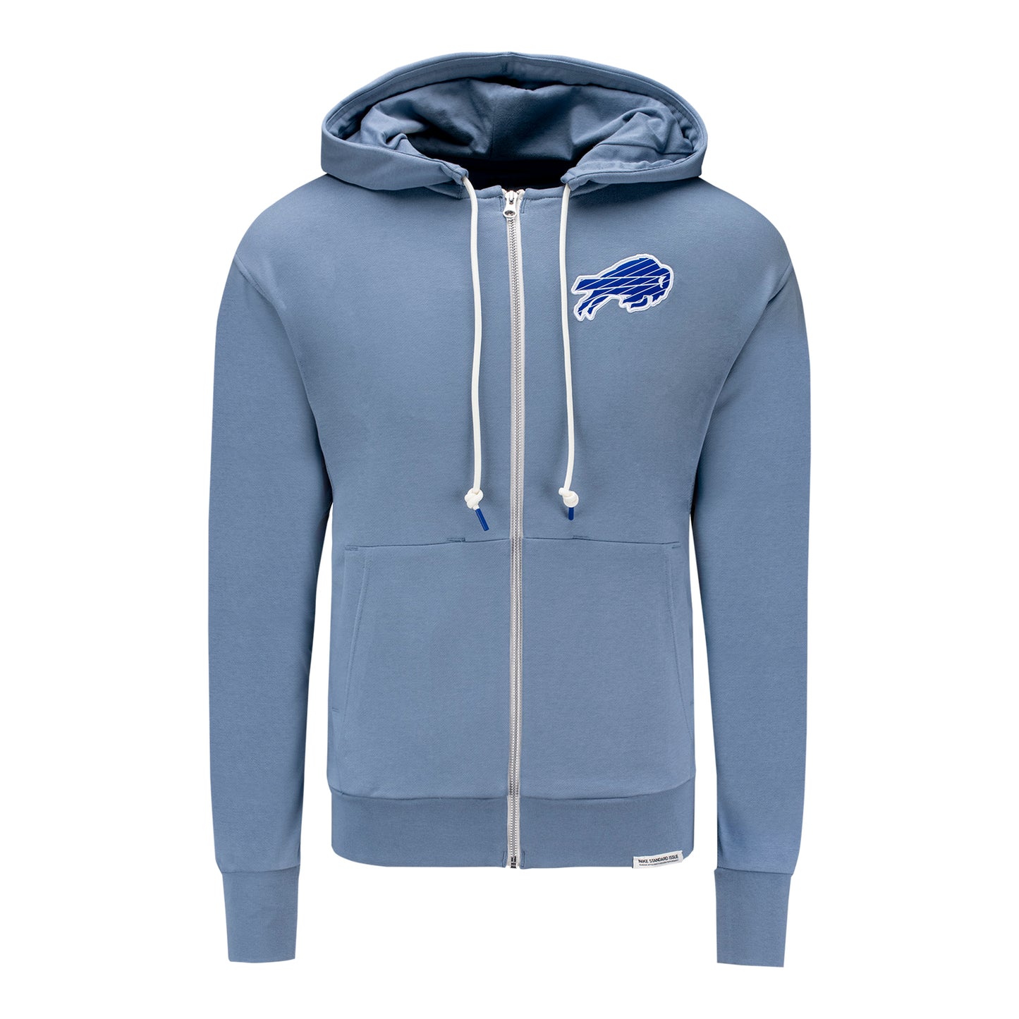 Bills Nike Sideline Fullzip Player Hoodie In Blue - Front View