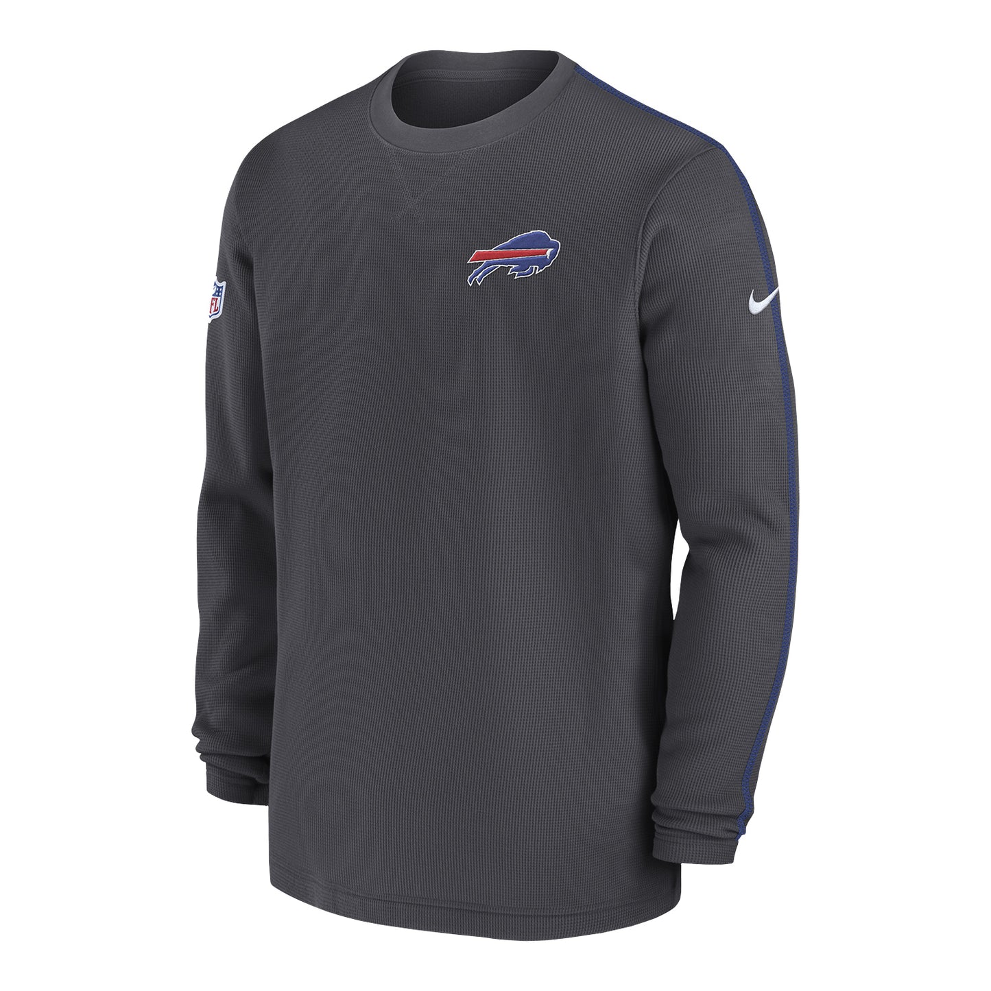 Buffalo Bills Nike Sideline Coaches Crew - Grey - Front View