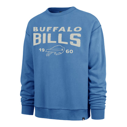 '47 Brand Bills Dusted Montego Windsor Crewneck Sweatshirt In Blue - Front View